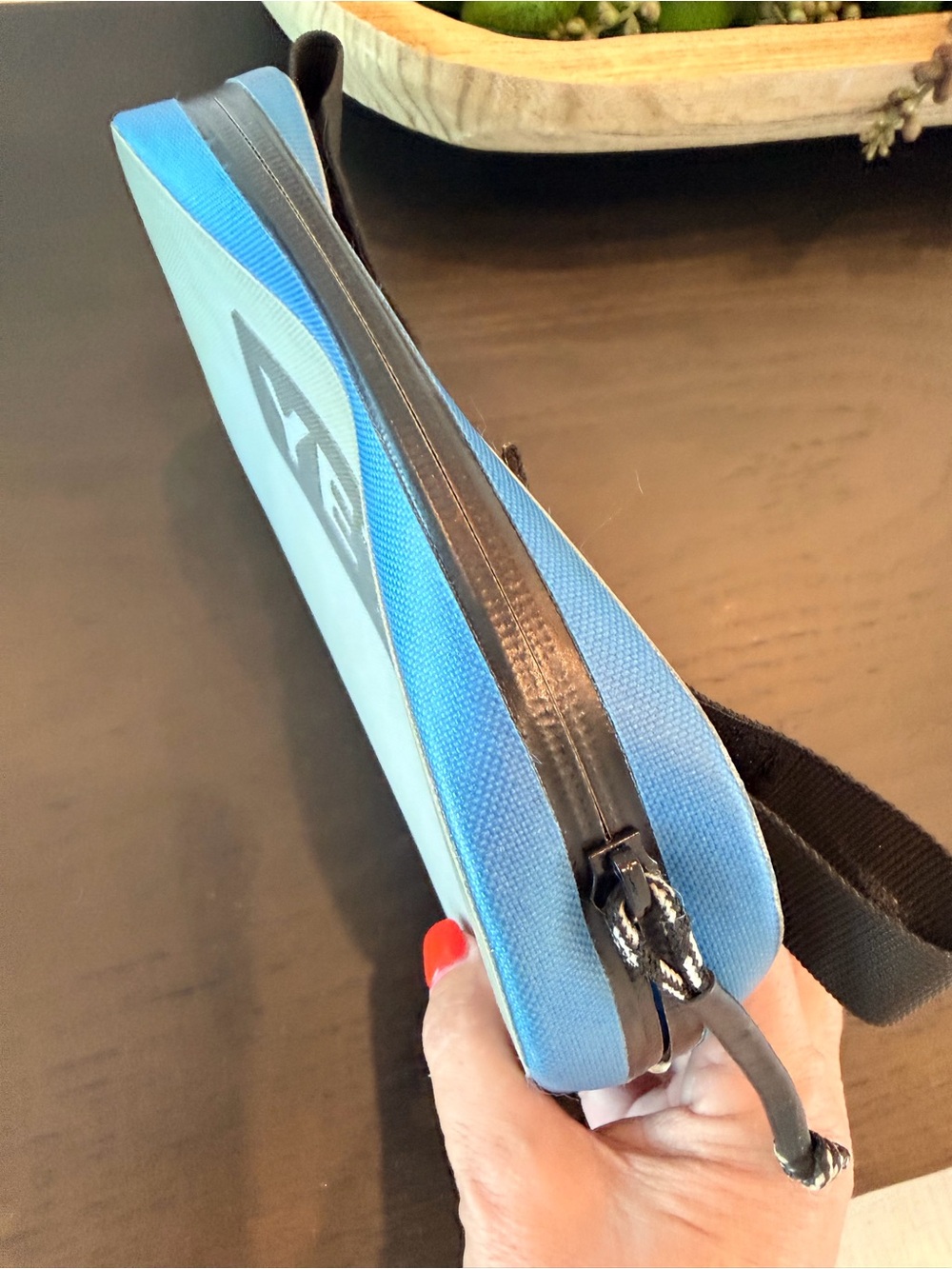 Yeti Grey and Blue side kick Accessory Case with Zipper - Picture 4 of 5
